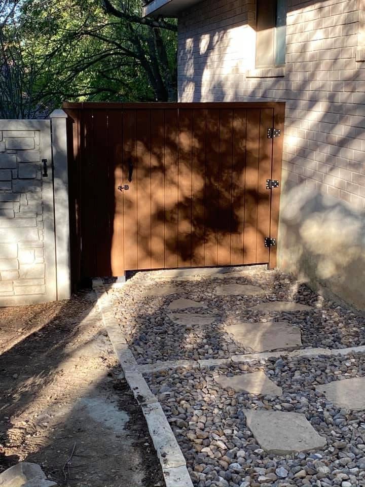 Custom gate & side-yard makeover