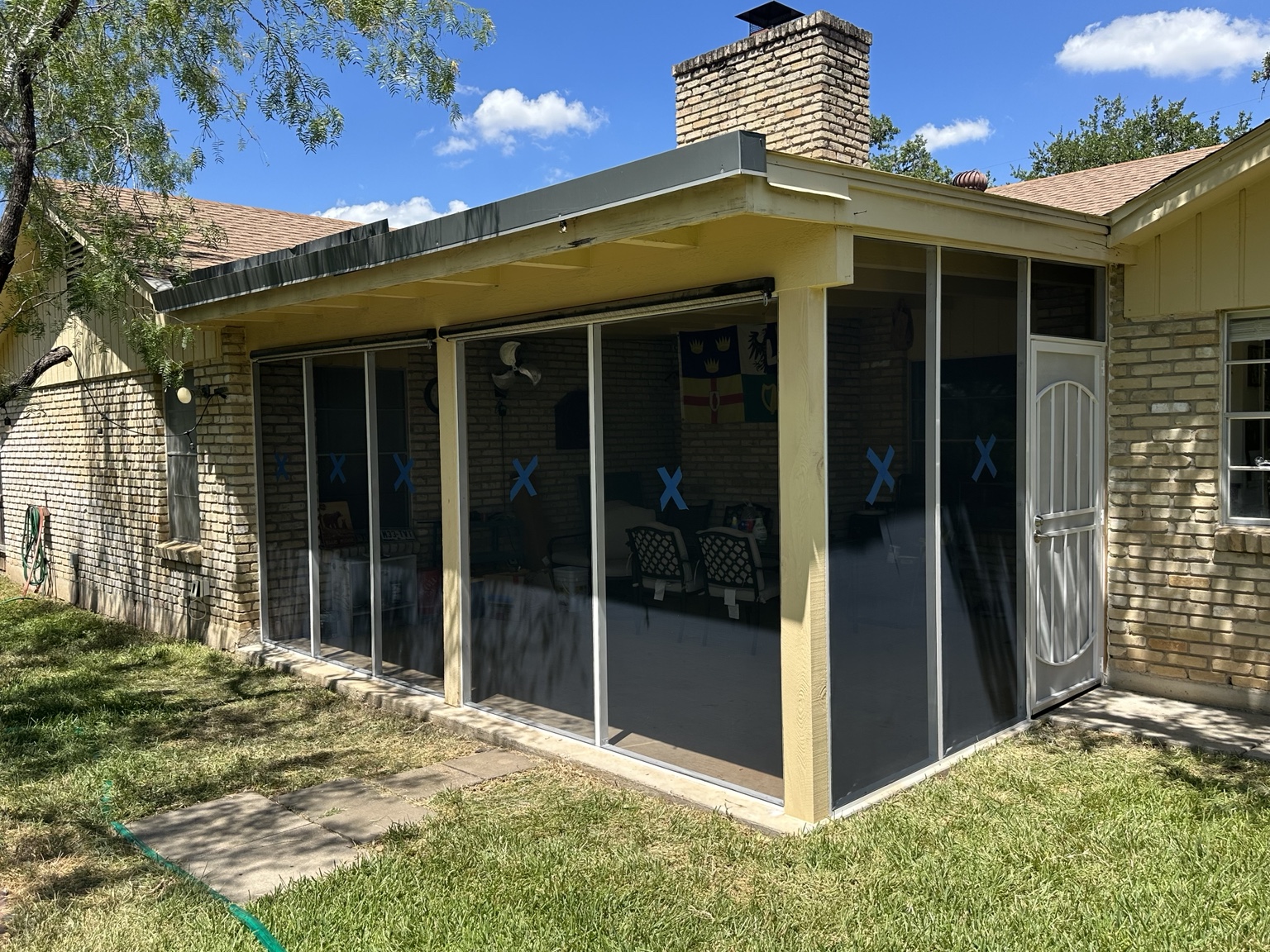 Covered patio to screened porch